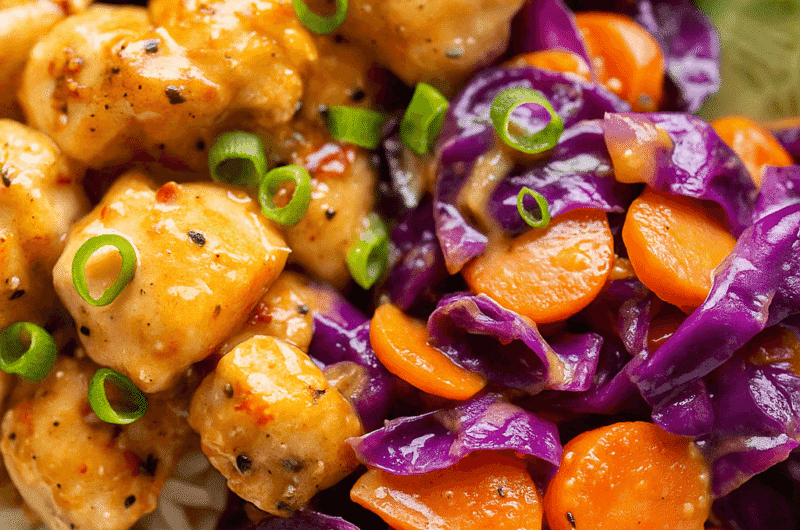Crispy Bang Bang Chicken Bites with Spicy Sweet Sauce