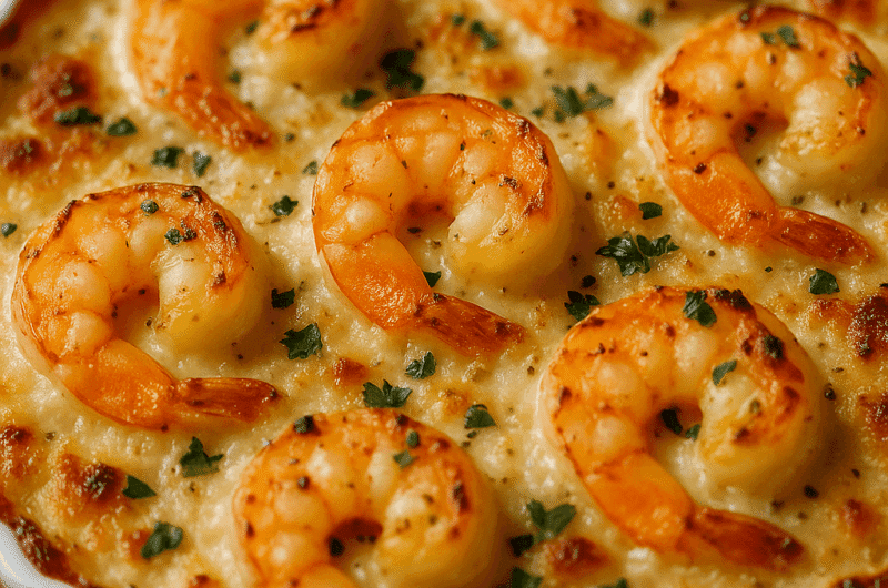 Garlic Shrimp Gratin: An Easy, Cheesy Seafood Delight