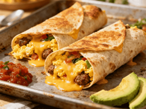 Sheet Pan Breakfast Burritos (Easy Oven-Baked Meal Prep for Busy ...