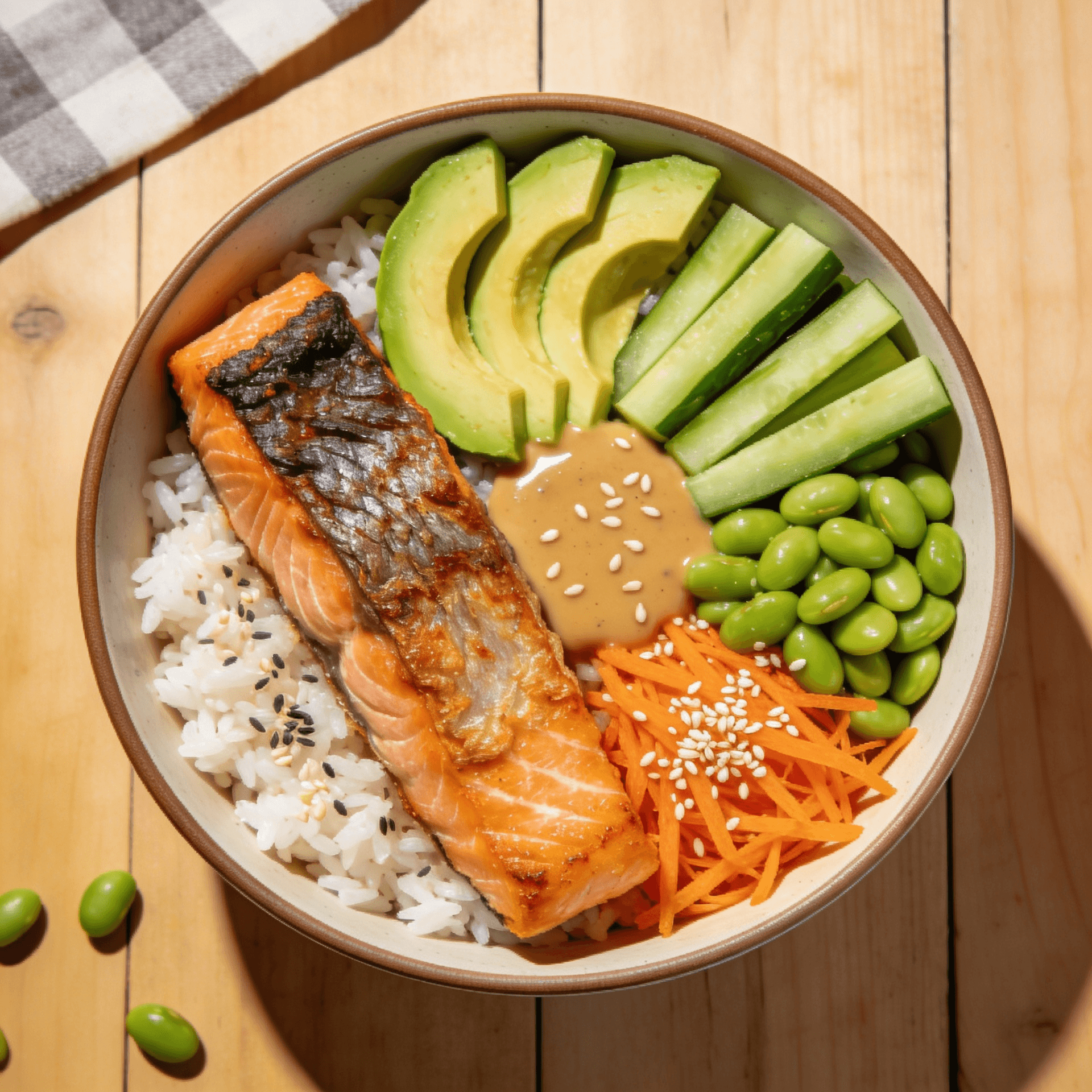 High-Protein Salmon Rice Bowl (Crispy Skin, Easy 30-Minute Healthy Recipe)